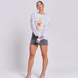 Wild Flower Long Sleeve - Soft Blue