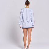 Wild Flower Long Sleeve - Soft Blue