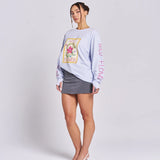 Wild Flower Long Sleeve - Soft Blue