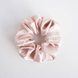 100% Pure Mulberry Silk Hair Scrunchie: Silver Gray