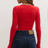 Lara BodySuit - Cherry Red