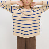 Minnie Top - Blond/Regatta Blue