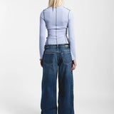 Nicola Top - Zen Blue Contrast