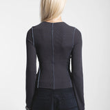 Nicola Top -Asphalt Contrast