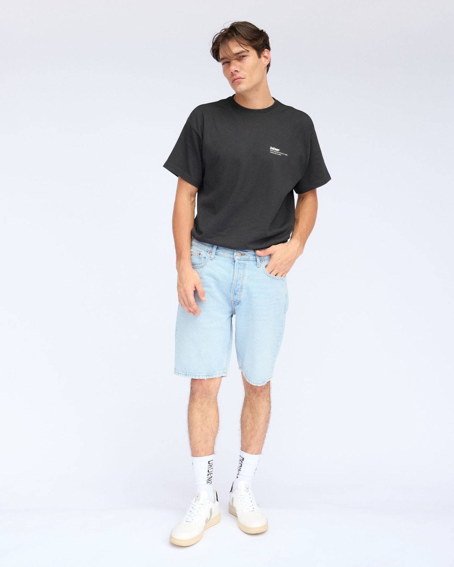 Dash Denim Short - Steam Light Worn