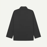 Charcoal shirt on a light gray background