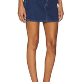 90's Relaxed Mini Skirt - Pacific Blue
