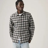 Jackson Worker Overshirt - Kana Plaid Jet Black
