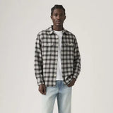 Jackson Worker Overshirt - Kana Plaid Jet Black