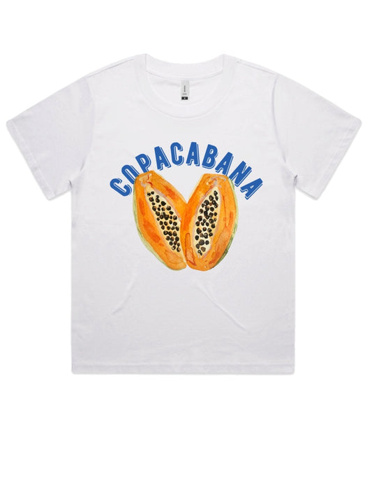 Copacabana Tropical Tee - White