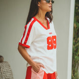 Chilli 99 Waffle Tee - Coconut