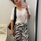 Spring Scoop Neck Tee - White