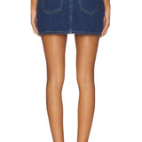 90's Relaxed Mini Skirt - Pacific Blue