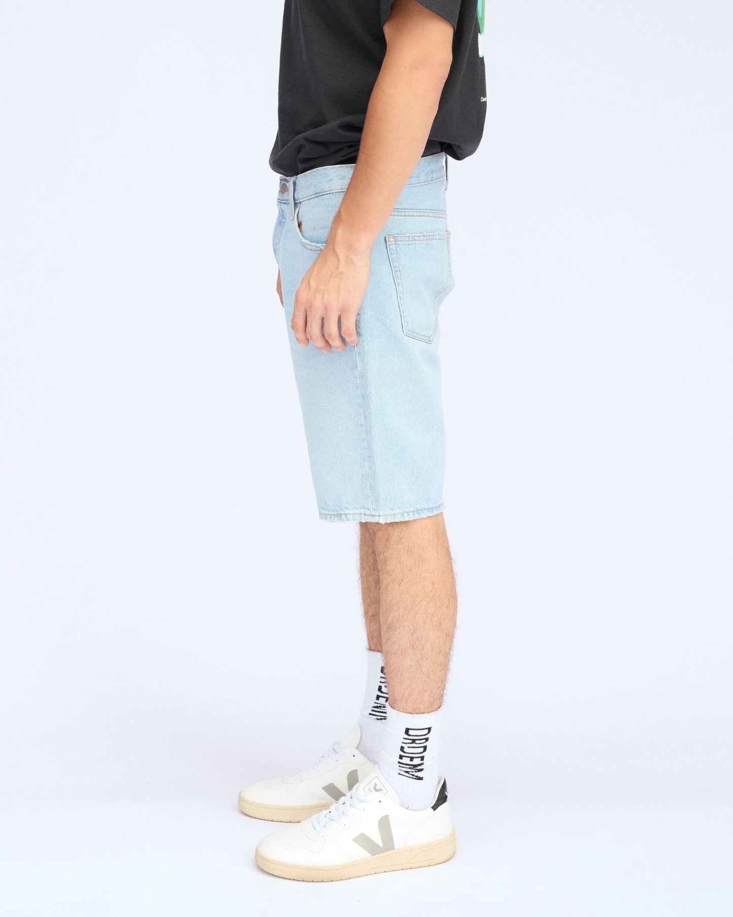 Dash Denim Short - Steam Light Worn