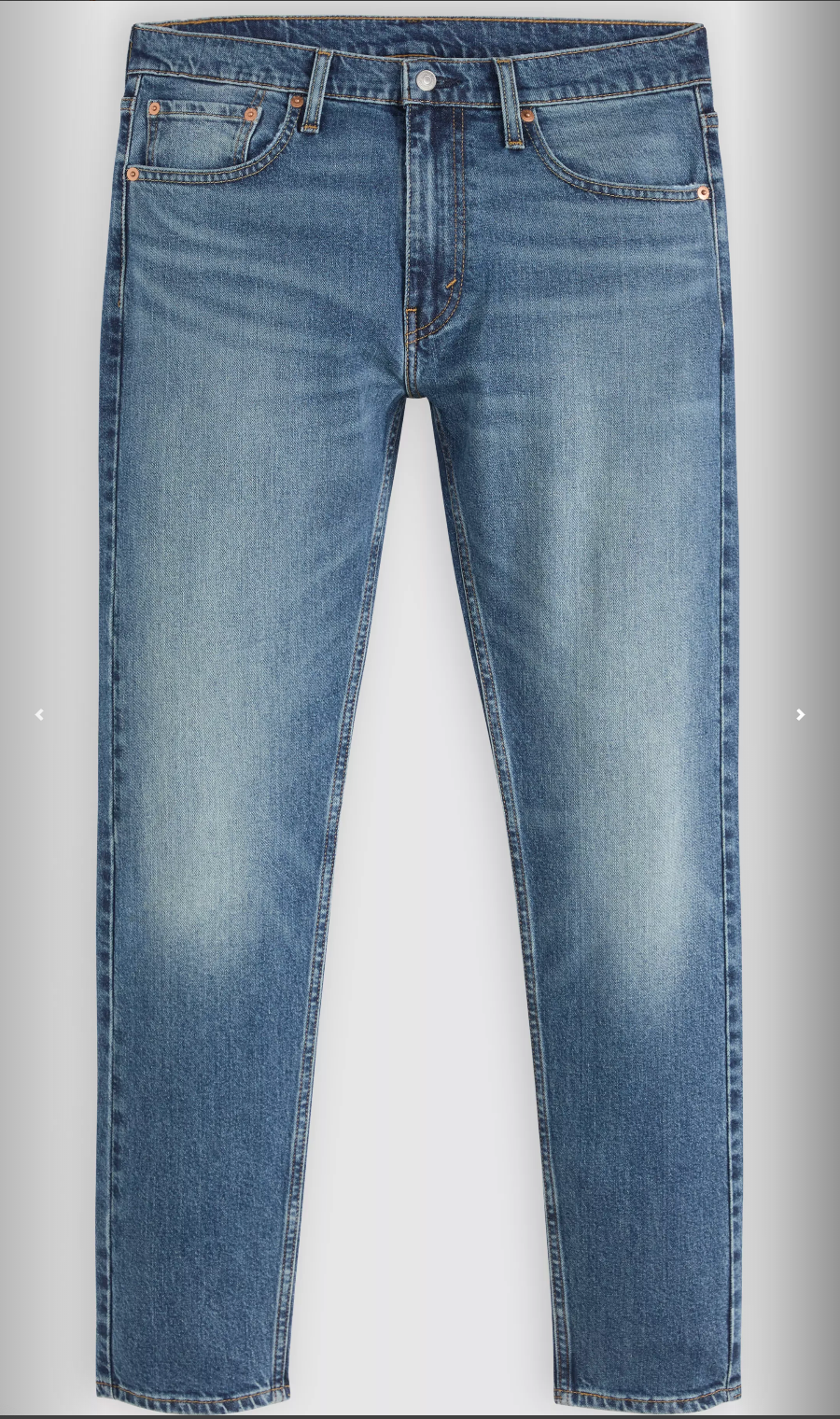 Pair of blue jeans on a white background