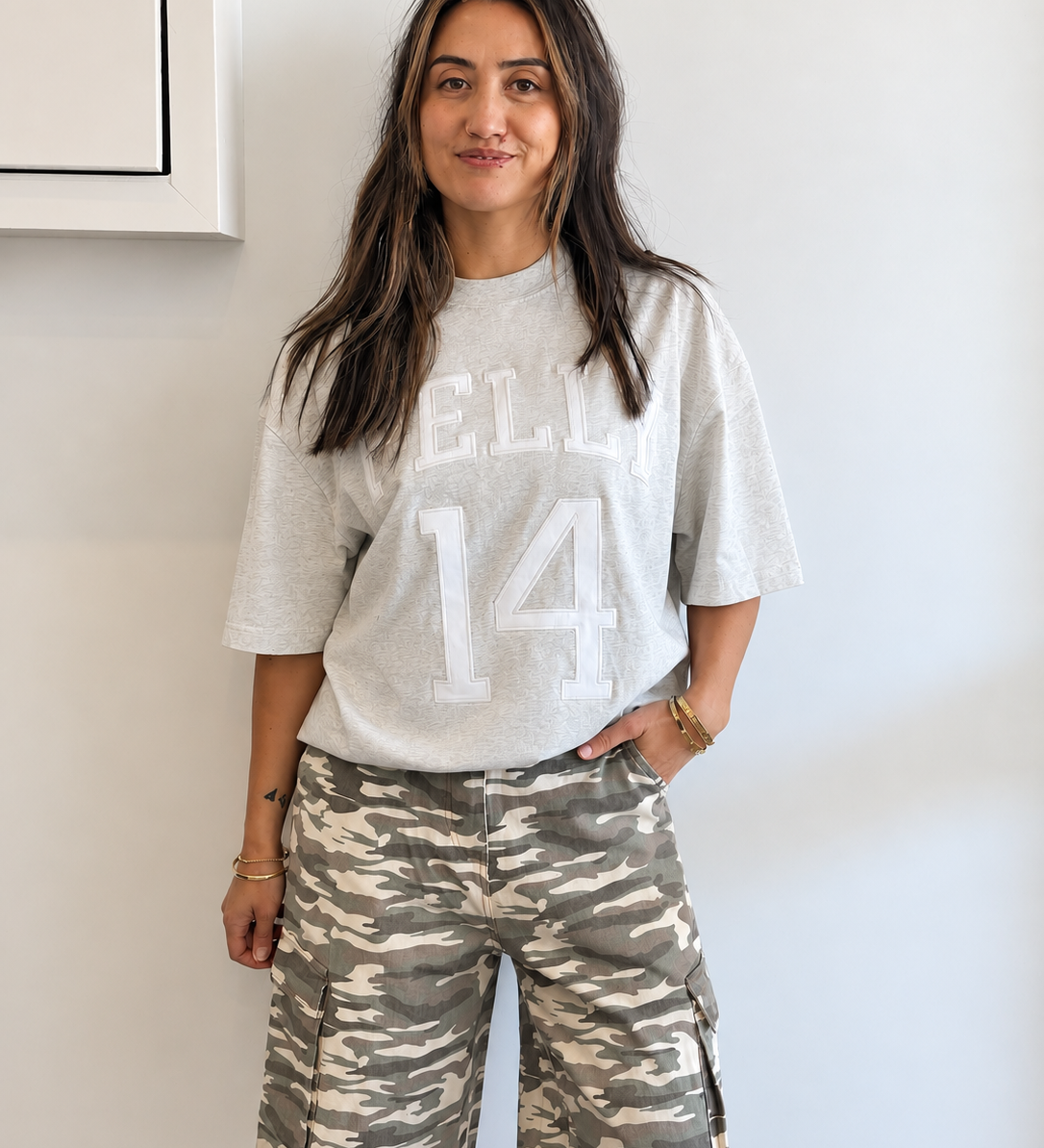 Light Camo Capri Short