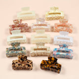 Scarlett Medium Claw Hair Clip Eco-Friendly: Marble Pink
