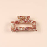 Scarlett Medium Claw Hair Clip Eco-Friendly: Marble Pink