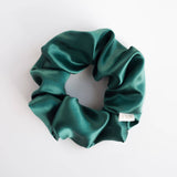 100% Pure Mulberry Silk Hair Scrunchie: Silver Gray