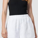 Alta Vista Linen Short - White