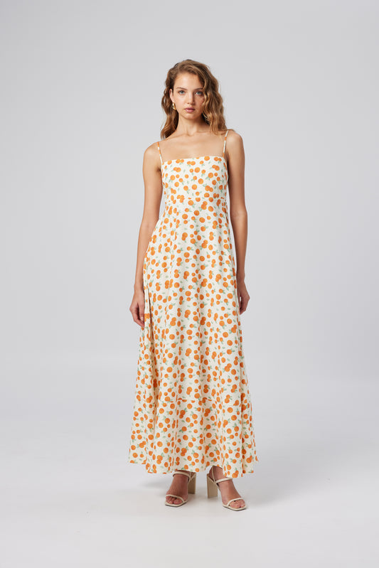 Valencia Summer Dress - Orange