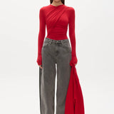 Araya Bodysuit - Garnet