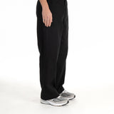 Fat Pant - Black Sateen