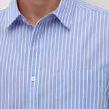 Aden Stripe LS Shirt - Blue/White
