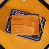 Alex Zip Wallet - Raw Tan