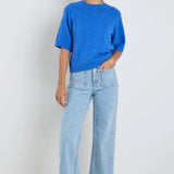 Assemble Knit Tee - Azure Blue