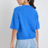 Assemble Knit Tee - Azure Blue