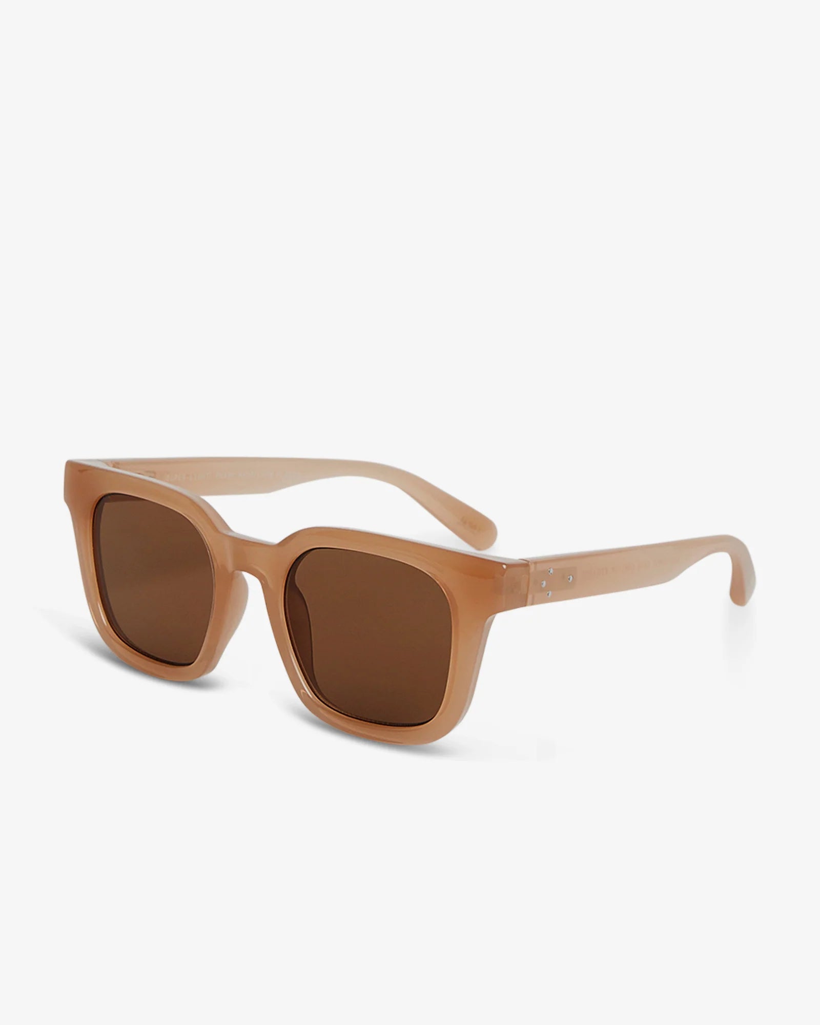 Brown sunglasses on a white background
