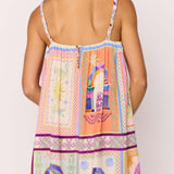 Elysia Babydoll Mini Dress - Paradiso Print