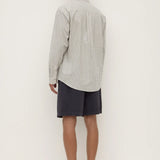 Bowie Long Sleeve Shirt - Ocean/Cream