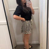 Leopard Stripe Shorts