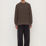 Carson Cotton Rib Knit - bark