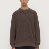 Carson Cotton Rib Knit - bark