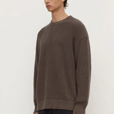 Carson Cotton Rib Knit - bark