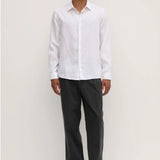 Casual Long Sleeve Shirt - White