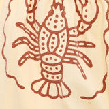 Lobster design on a yellow background