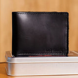 Conrad Bi-folding Wallet - Raw Black
