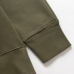 Close-up of green sweater on a white background