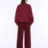 Milla Oversized Sweater - Burgundy