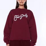 Milla Oversized Sweater - Burgundy