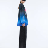 Orchid LS Tee Dress - Washed Black