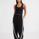 Valentina Stripe Pant - Black/off white