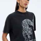Crawling Leopard Tee - Vintage Black