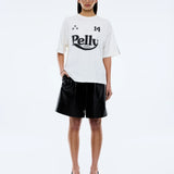 Racing Pelly Swoop O/S Tee - Vintage White