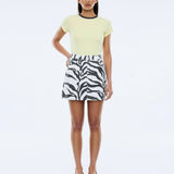 Lindy Mini Skirt - Zebra Print