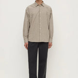 Eddie Check LS Shirt - White/Grey